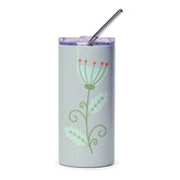 Floral Tumbler, Flower Tumbler, Cute Tumbler, Pastel Tumbler, Gift for Her, Botanical Tumbler, Spring Tumbler, Travel Tumbler, Modern - Tawshia